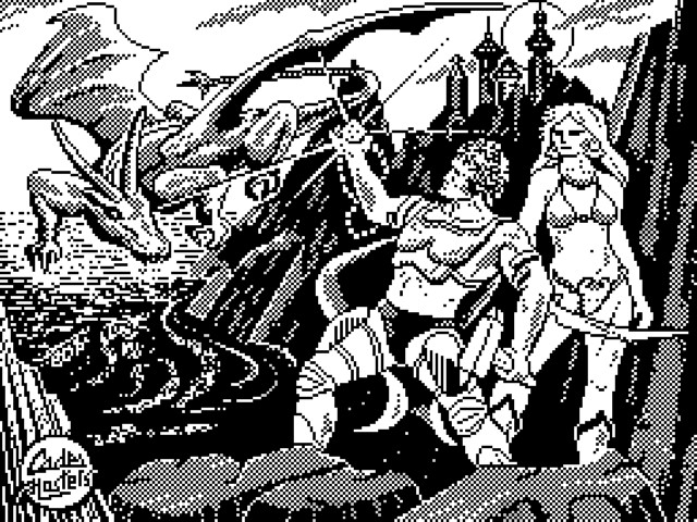 Super Hero title screen for ZX Spectrum